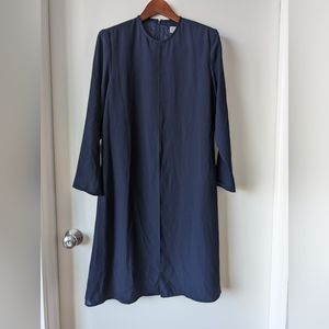 Vintage 90s Rouie Navy Cocktail Long Sleeve Dress Sz 10 Made in Canada